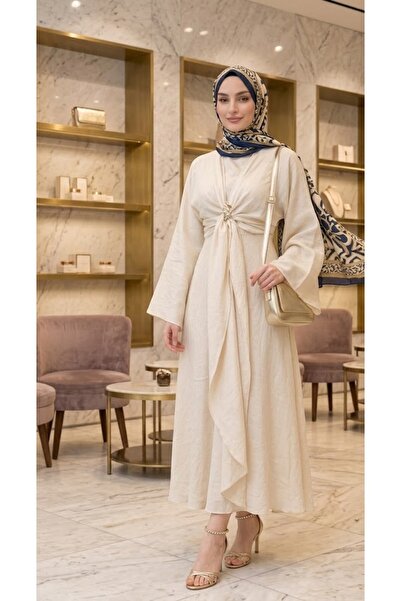 ShopFast Bağlamalı Bolerolu Tesettür Elbise