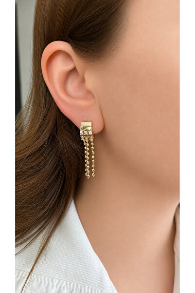 XUPING JEWELRY Zirkon taşlı Topçuk sallantılı halka küpe