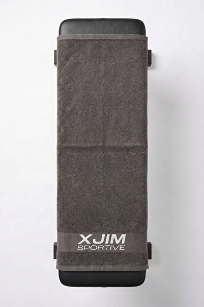 XJIM 100% Cotton Anthracite Sports Athlete Towel Sweat Absorbent Towel for Fitness Training Gym Boxing Soft 30X100