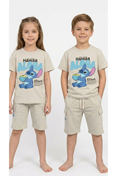 levanapajamas Summer Children's Clothing Children's Beige Cute Cartoon Charac...