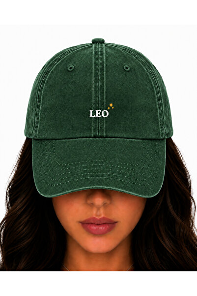 WeavedCo Leo Sign Embroidered Hat, Vintage Washed Baseball Cap (Leo Sign Embr...
