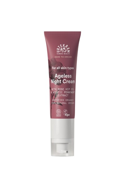 Urtekram Crema de noapte pentru orice tip de ten cu ulei de macese si extract...