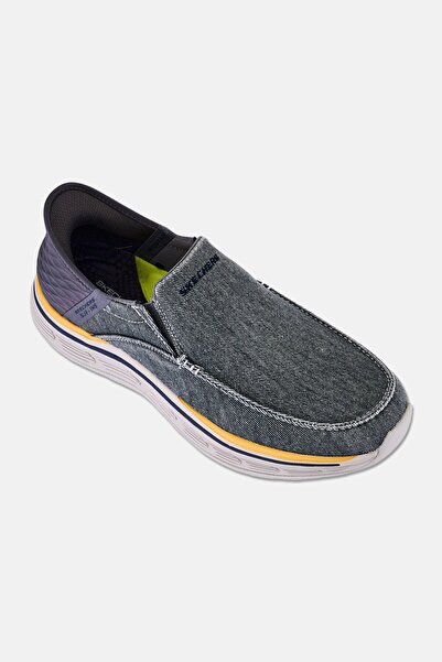 SKECHERS Men Remaxed Fenick Slip On Outdoor Shoes, Washed Grey