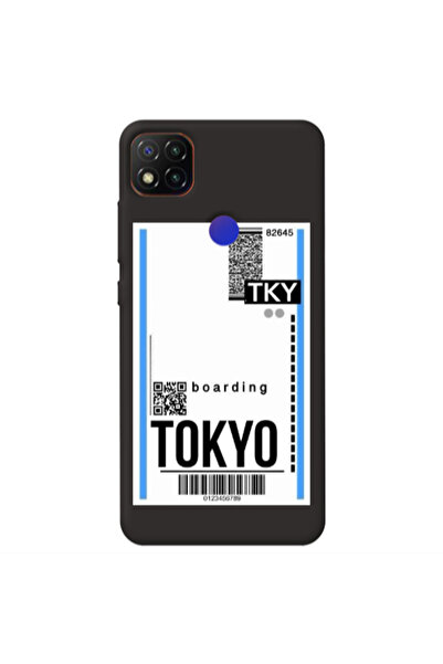 Other Xiaomi Redmi 9c Tokyo Boarding Black Colored Silicone TPU Θήκη