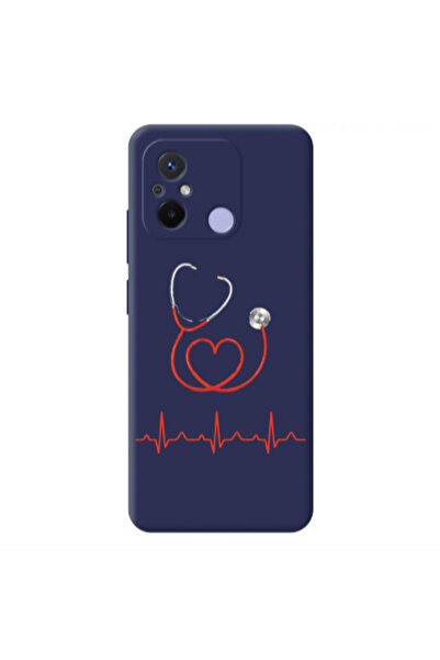 Other Xiaomi Redmi 12C Stethoscope Dark blue Colored Silicone TPU Θήκη