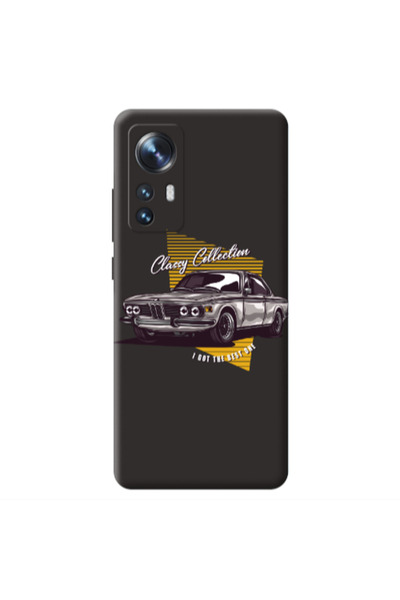 Other Xiaomi Mi 12 Classy Collection Black Colored Silicone TPU Θήκη