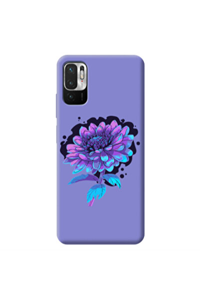 Other Xiaomi Redmi Note 10 Pro 5G Witch flower Purple Colored Silicone TPU Θήκη