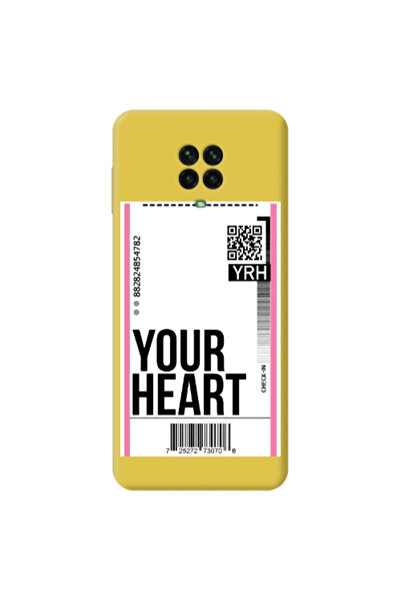 Other Xiaomi Redmi Note 9 Pro Your Heart YRH Yellow Colored Silicone TPU Θήκη