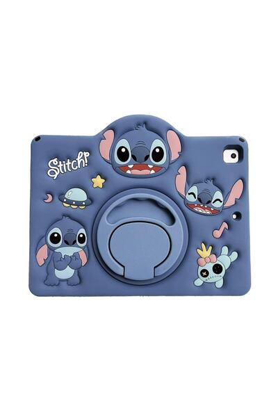 Alfa MEC Samsung Galaxy Tab A11 Plus 11 inç X230 Uyumlu Stitch Standlı Çocuklara Özel Karakterli Kılıf