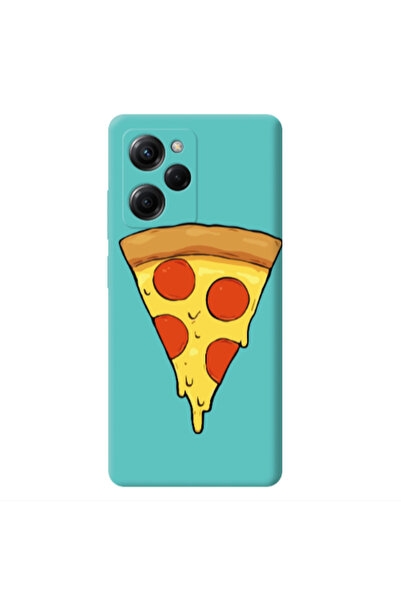 Other Xiaomi Poco X5 Pro Pizza Slice Turquoise Colored Silicone TPU Θήκη