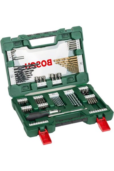 Generic بوش 91 قطعة. مجموعة مثاقب ومفكات من التيتانيوم على شكل حرف V (للخشب و...