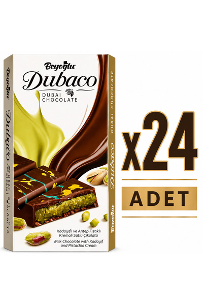 Beyoğlu Dubai Çikolatası (200 g) x24 Adet