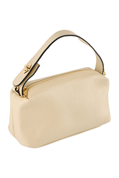 AZZURA Geantă Vega, 100% piele crem 8253