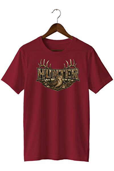 WİDİ Special Design Camouflage Hunter Skull Printed Men's T-Shirt