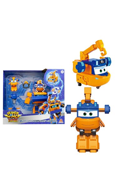 Noname Super Wings Marty Transformable Figure, Airplane and Robot, 5 cm