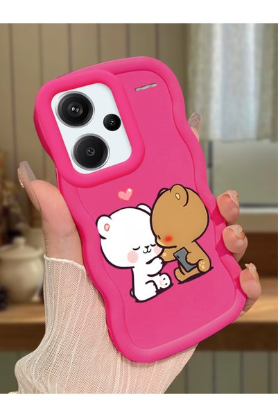 Hontinga Redmi Note 13 Pro Plus 5g Compatible Case Camera Protection Red Sili...