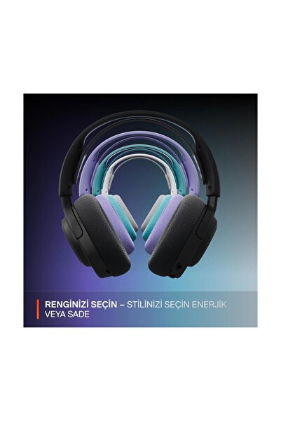 SteelSeries Arctis Nova 3PC, PS, Mobil Uyumlu Kablosuz Wireless Gaming Kulaklık - Siyah