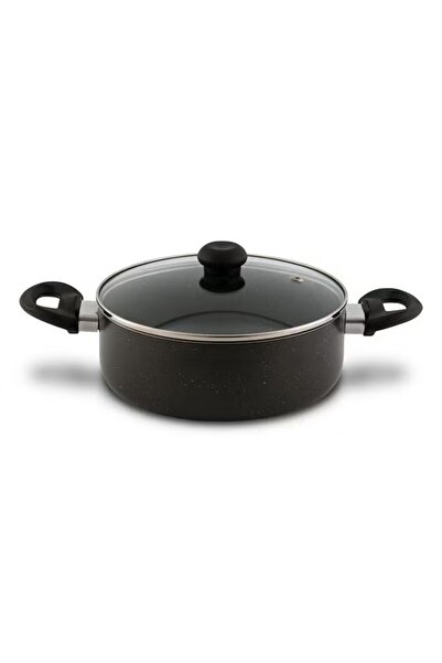 DELICI ASP26GE 26 CM Granite Nonstick Sauce Pan Glass Lid PFOA-Free Dishwashe...