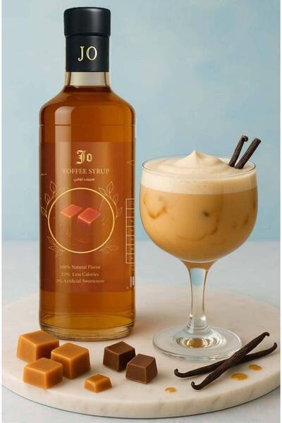 jo drinks Toffee Syrup