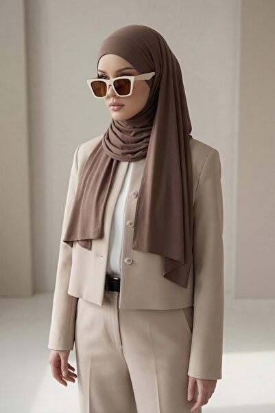 Aisha's Design Practical Combed Cotton Shawl with Headphone and Glasses Entra...