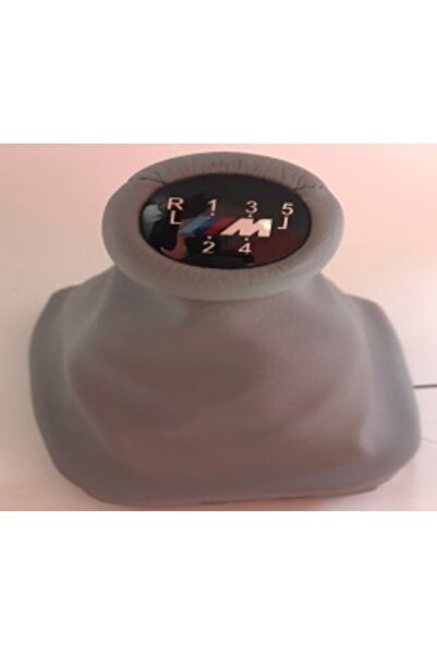 PİNUKS 25111221527 Gmk Bmw Gear Knob and Bellow E34 m Power 5 Gear Gray Leath...