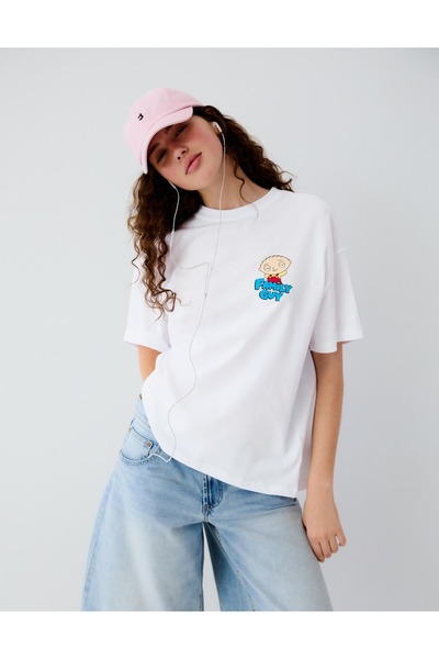 cto your style ΓΥΝΑΙΚΕΙΟ Μπλουζάκι Oversize με στάμπα – Family Guy Stewie, με...