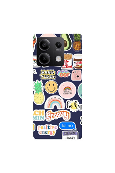Other Xiaomi Redmi Note 13 5G Good vibes Dark blue Colored Silicone TPU Θήκη