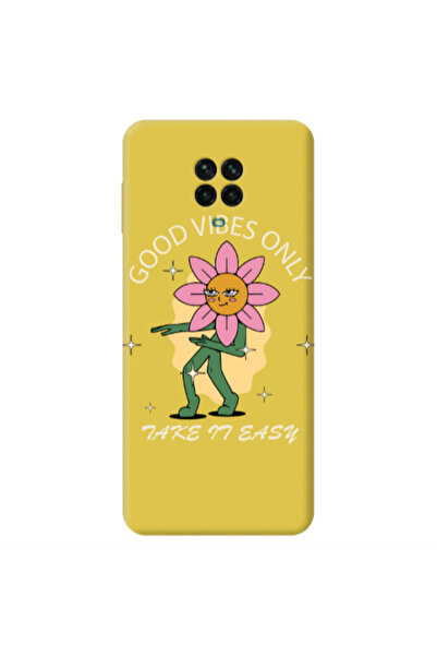 Other Xiaomi Redmi Note 9 Pro Good Vibes Only Yellow Colored Silicone TPU Θήκη