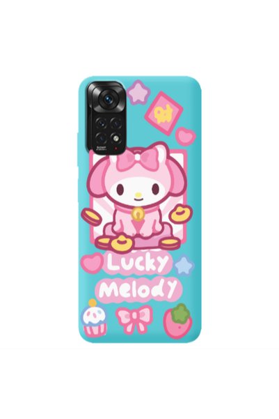 Other Xiaomi Redmi Note 11 4G Lucky Melody Turquoise Colored Silicone TPU Θήκη