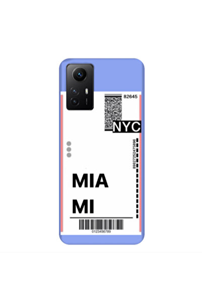 Other Xiaomi Redmi Note 12s Miami NYC Light Purple Colored Silicone TPU Θήκη