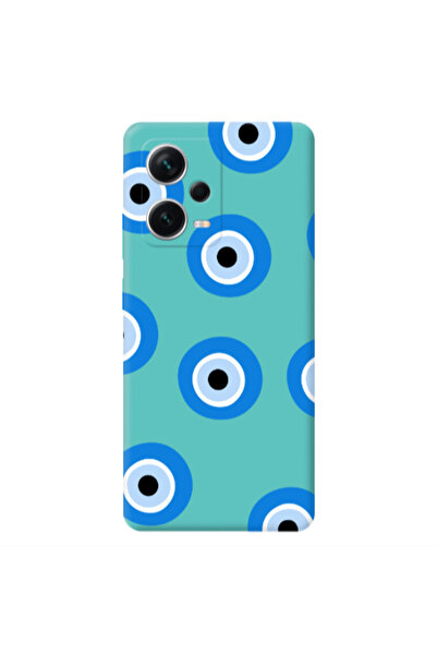 Other Xiaomi Poco X5 Evil eyes beads Turquoise Colored Silicone TPU Θήκη