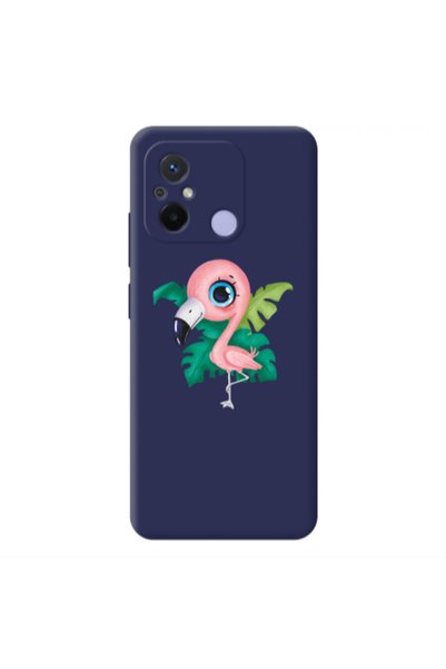 Other Xiaomi Redmi 12C Swan Dark blue Colored Silicone TPU Θήκη