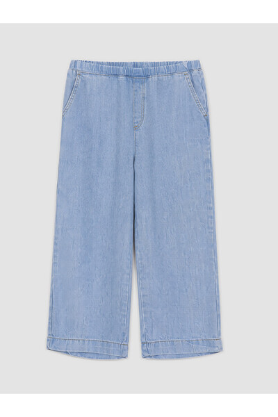 LC Waikiki Indigo Elastic Waist Women's Jean Capri