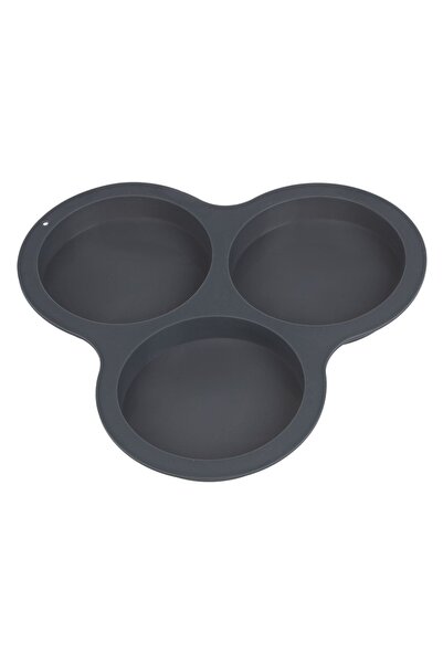 Z Store Formă de copt din silicon gri cu 3 compartimente pentru friteuză cu a...
