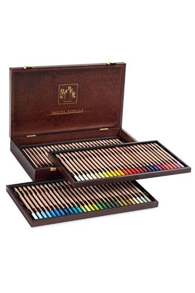 Caran d'Ache Soft Pastel Pencils 84 Renk Ahşap Kutulu Set 788-484