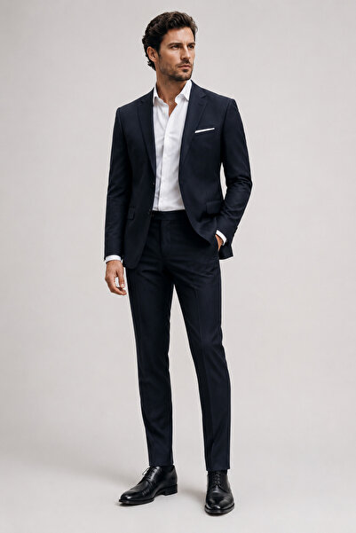 Gambocci Erkek Slim Fit İtalyan Kesim Modern Kesim Takım Elbise Ceket Pantolon