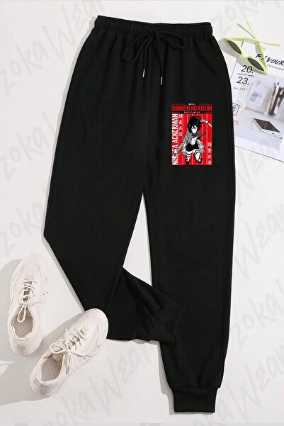 ZOKAWEAR Unisex Aot Mikasa Ackerman Anime Printed Sweatpants