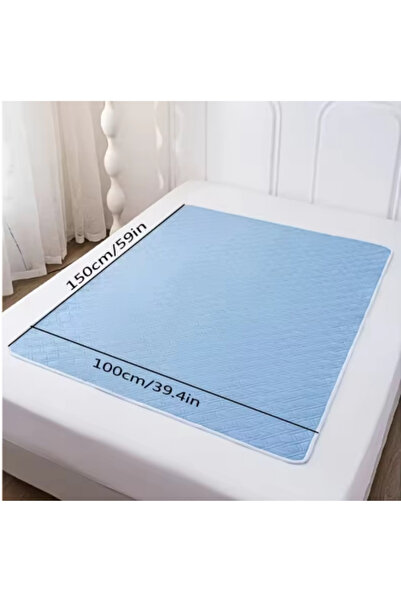 Choice Blue-100cmx150cm Urine Mattress Breathable Waterproof Washable Cotton ...