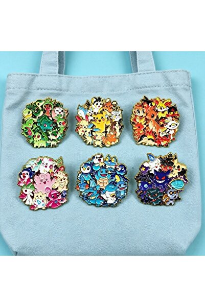 Choice Bandai 6pcs ACute Anime Genie Enamel Pins Cartoon Game Figures Brooch ...