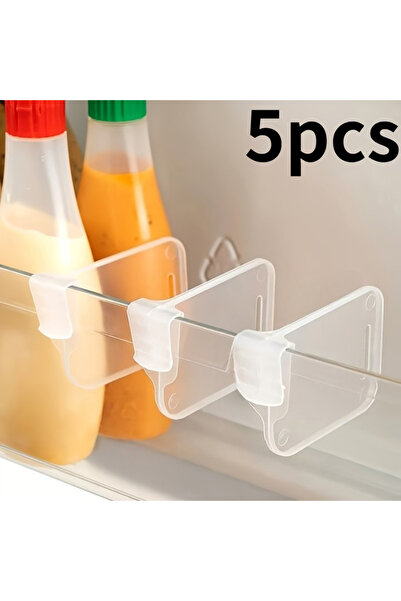 Choice 5pcs 5/10pcs Adjustable Refrigerator Dividers - Multifunctional Clip-O...