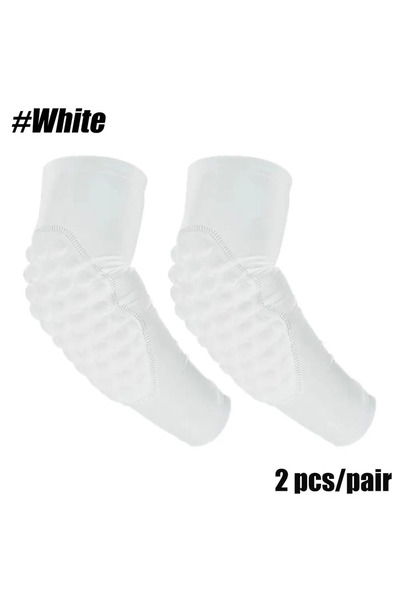 Choice28 YS 2 PCS White Sports Children Elbow Support - Compression Arm Prote...
