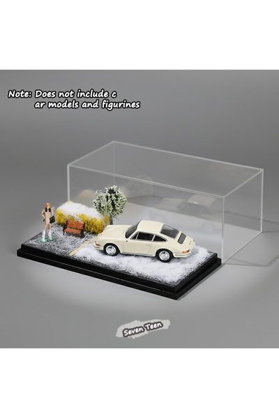 choice2 Winter scene 1:64 Scale Car Model Scene Display Box Trendy Diecast Or...
