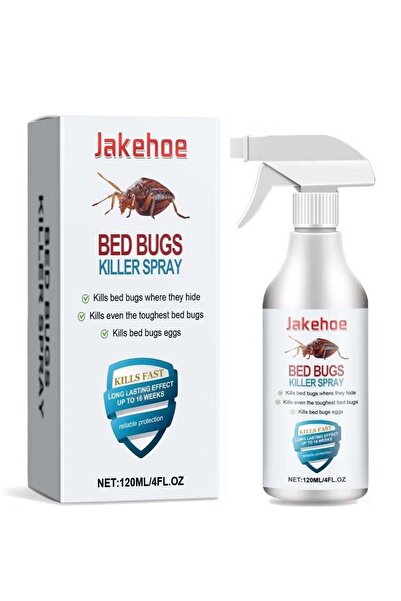 Jakehoe Bed Bugs Killer Spray 120ml - Fast Acting Insecticide for Mattress, B...