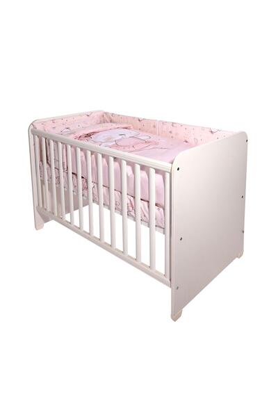 LORELLİ Set lenjerie pat 60/120, Smile, bumbac ranforce, Pink Ballerina Bear