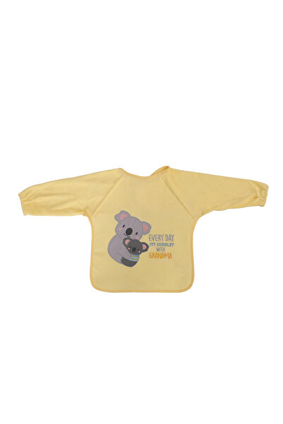 LORELLİ Baveta brodata cu maneci lungi, bumbac si peva, 30 x 34 cm, unisex
