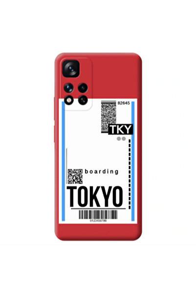 Other Xiaomi Redmi Note 11 Pro 5G Tokyo Boarding Red Colored Silicone TPU Θήκη