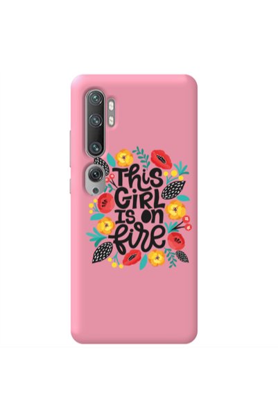 Other Xiaomi Mi Note 10 This Girl Pink Colored Silicone TPU Θήκη