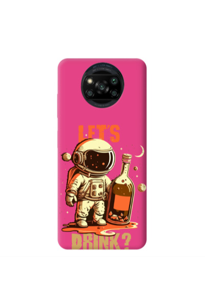 Other Xiaomi Poco X3 /X3 Pro Lets drink Fuchsia Colored Silicone TPU Θήκη