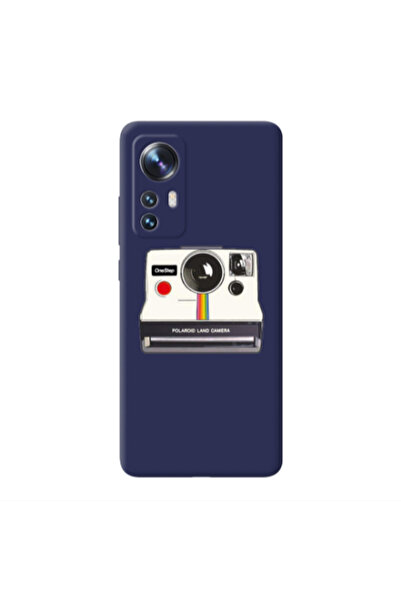 Other Xiaomi Mi 12 Pro Polaroid land camera Dark blue Colored Silicone TPU Θήκη