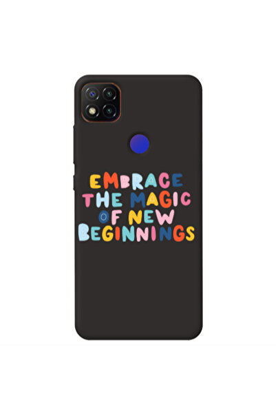 Other Xiaomi Redmi 9c Embrace Black Colored Silicone TPU Θήκη
